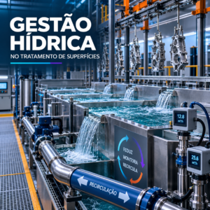Gestão hídrica no tratamento de superfícies: eficiência que começa dentro da produção